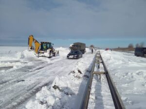 Дорогу в Одесі замело