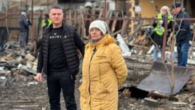 Голова ОВА на місці атаки шахедів.