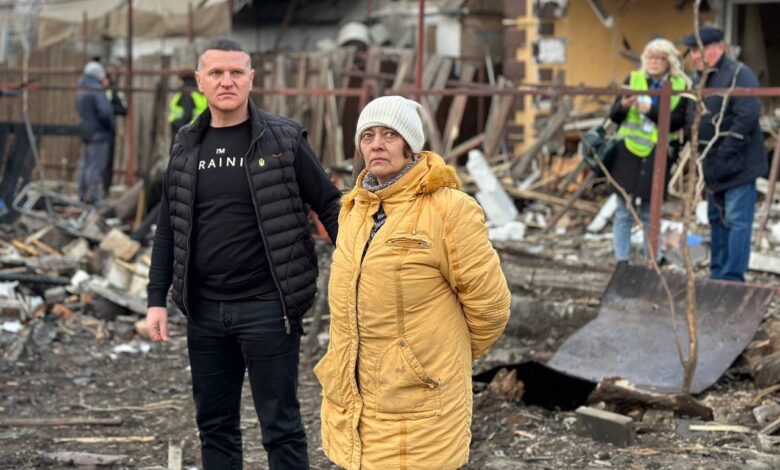 Голова ОВА на місці атаки шахедів.